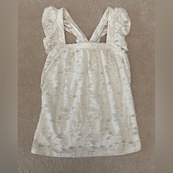 LC White racer back Top - Picture 3 of 6